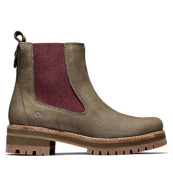 Timberland Női Courmayeur Valley Chelsea Csizma Olivazöld